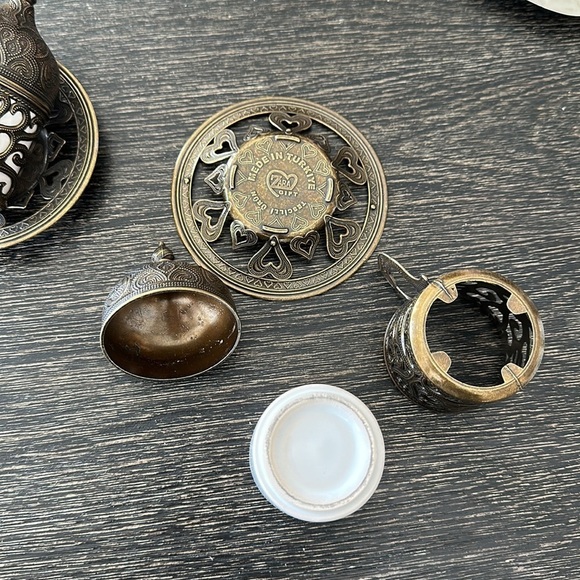 Traditional Ottoman Turkish Coffee Set of 2 - Picture 7 of 8